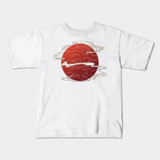 The great Japanese moon - Vector illustration Kids T-Shirt